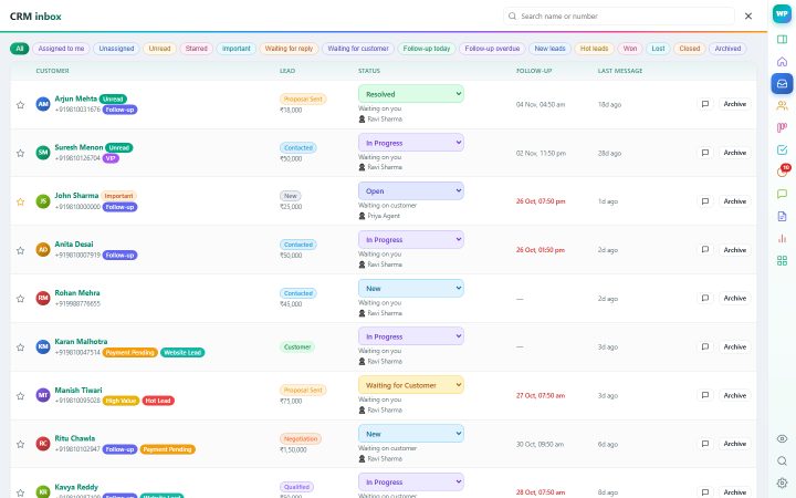 Team inbox & roles screenshot